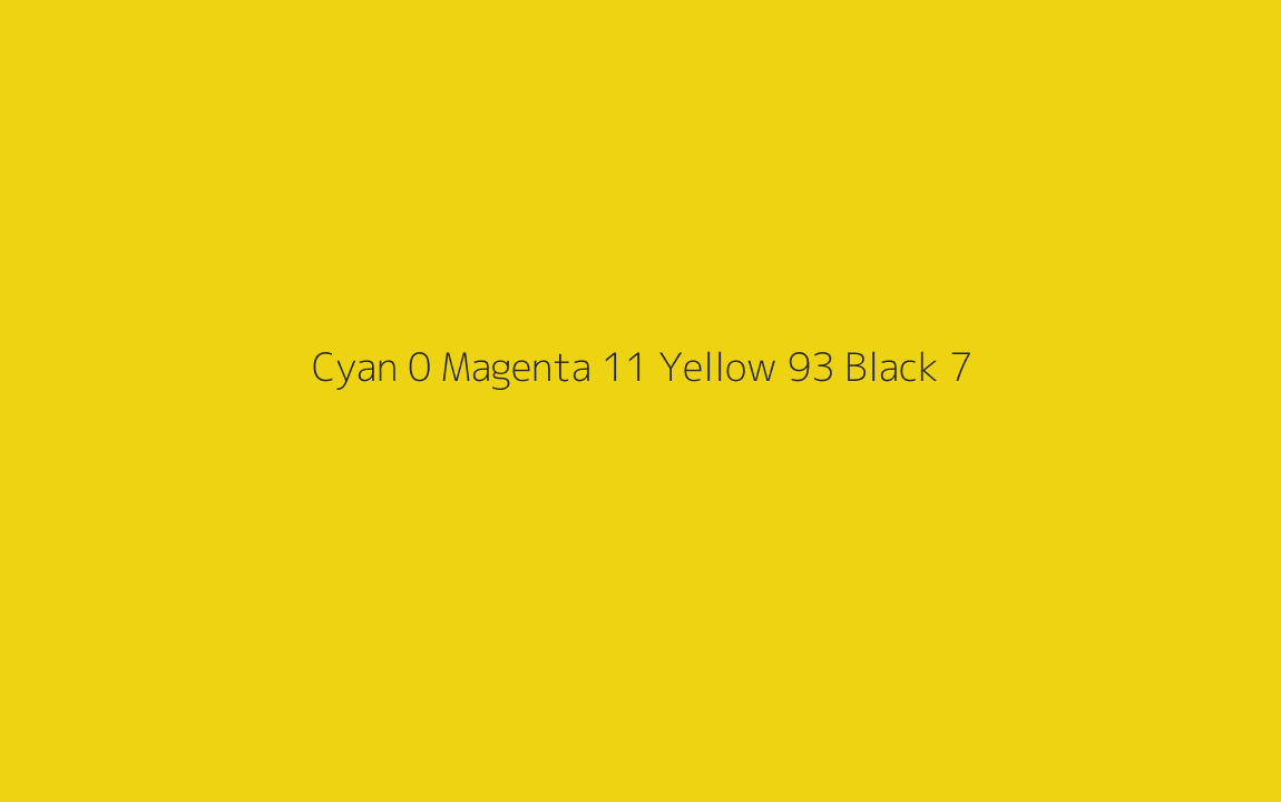 CMYK Color: Cyan 0 Magenta 11 Yellow 93 Black 7 CMYK name: Safety yellow CMYK Color: Cyan 0 Magenta 11 Yellow 93 Black 7 CMYK name: Safety yellow