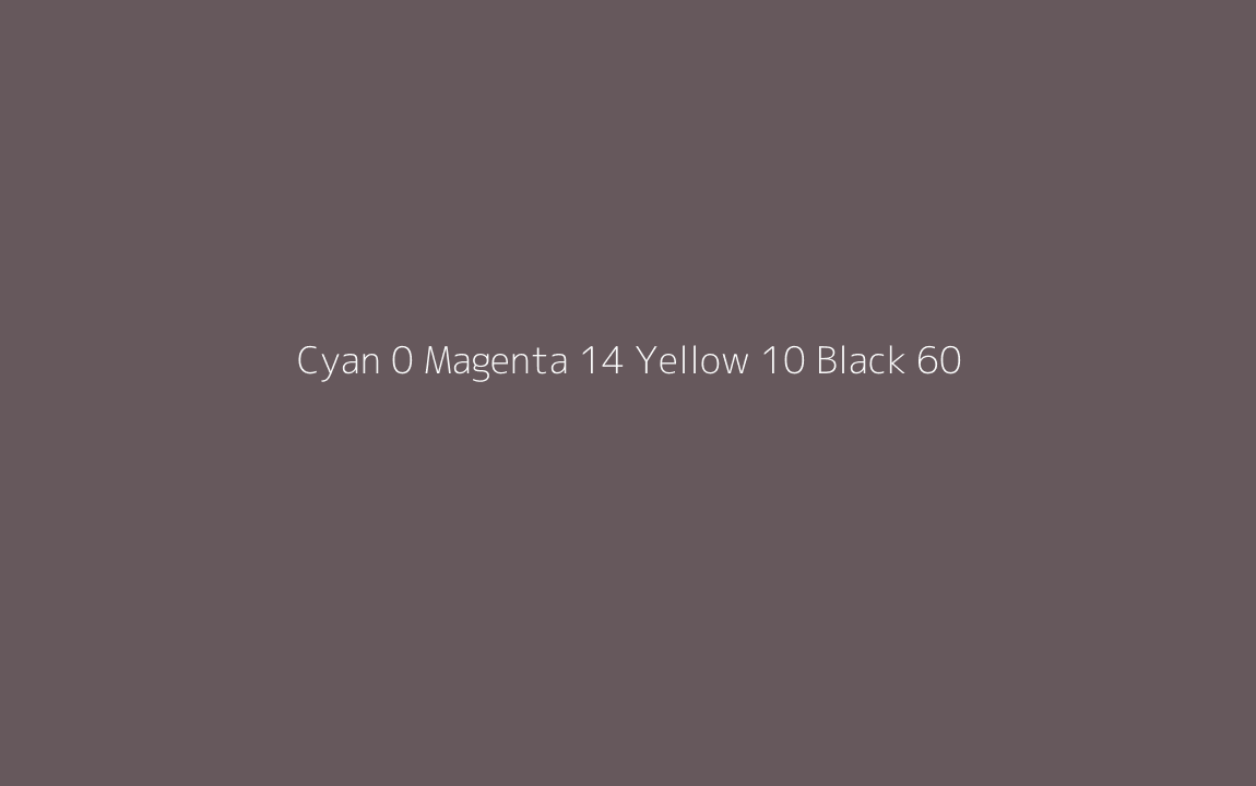 CMYK Color: Cyan 0 Magenta 14 Yellow 10 Black 60 CMYK name: Deep tuscan red CMYK Color: Cyan 0 Magenta 14 Yellow 10 Black 60 CMYK name: Deep tuscan red