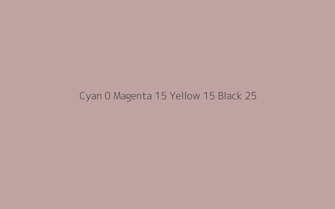 CMYK Color: Cyan 0 Magenta 15 Yellow 15 Black 25 CMYK name: Tuscany CMYK Color: Cyan 0 Magenta 15 Yellow 15 Black 25 CMYK name: Tuscany