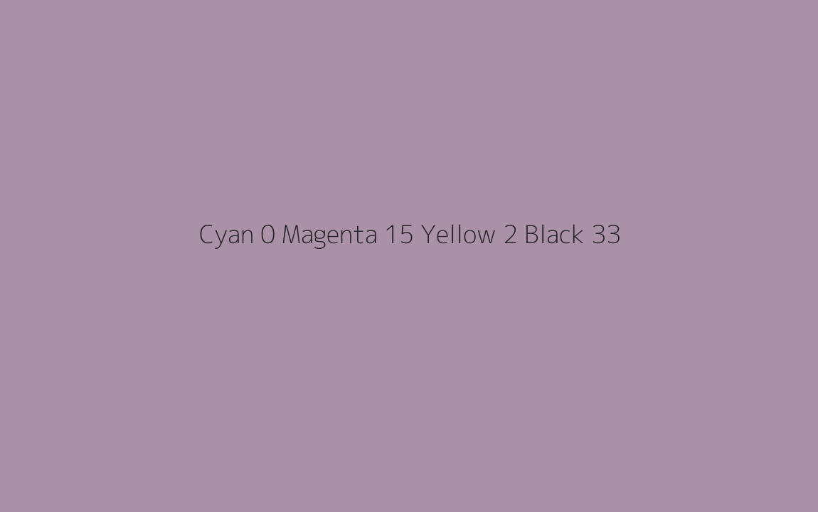 CMYK Color: Cyan 0 Magenta 15 Yellow 2 Black 33 CMYK name: Dusty lavender CMYK Color: Cyan 0 Magenta 15 Yellow 2 Black 33 CMYK name: Dusty lavender