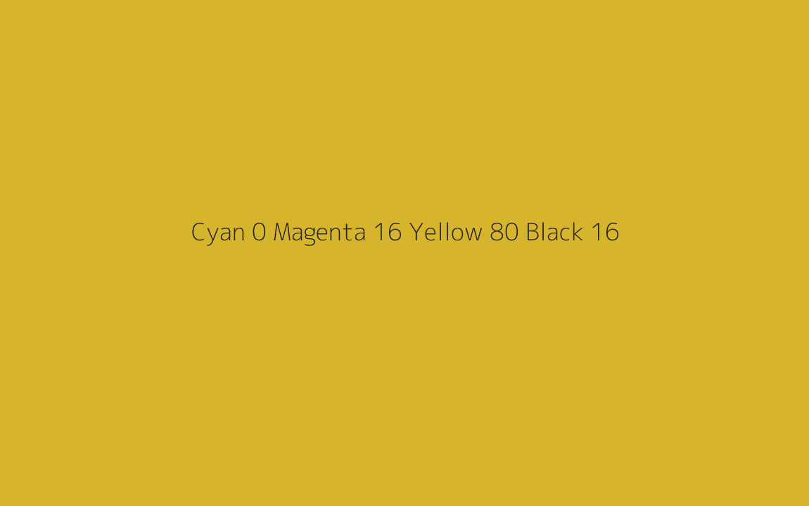 CMYK Color: Cyan 0 Magenta 16 Yellow 80 Black 16 CMYK name: Burnt yellow CMYK Color: Cyan 0 Magenta 16 Yellow 80 Black 16 CMYK name: Burnt yellow