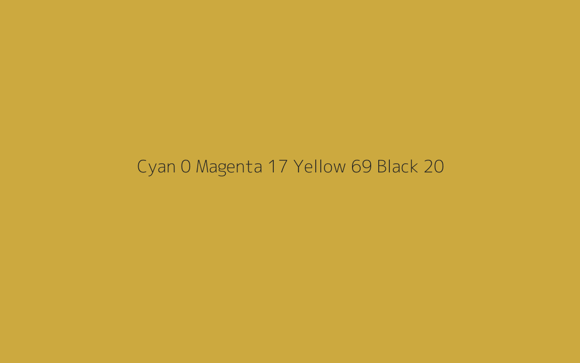 CMYK Color: Cyan 0 Magenta 17 Yellow 69 Black 20 CMYK name: Lemon curry CMYK Color: Cyan 0 Magenta 17 Yellow 69 Black 20 CMYK name: Lemon curry