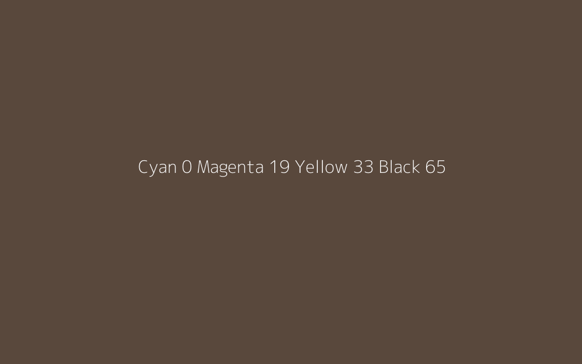 CMYK Color: Cyan 0 Magenta 19 Yellow 33 Black 65 CMYK name: Brown bramble CMYK Color: Cyan 0 Magenta 19 Yellow 33 Black 65 CMYK name: Brown bramble