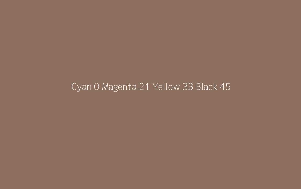 CMYK Color: Cyan 0 Magenta 21 Yellow 33 Black 45 CMYK name: Potters clay CMYK Color: Cyan 0 Magenta 21 Yellow 33 Black 45 CMYK name: Potters clay