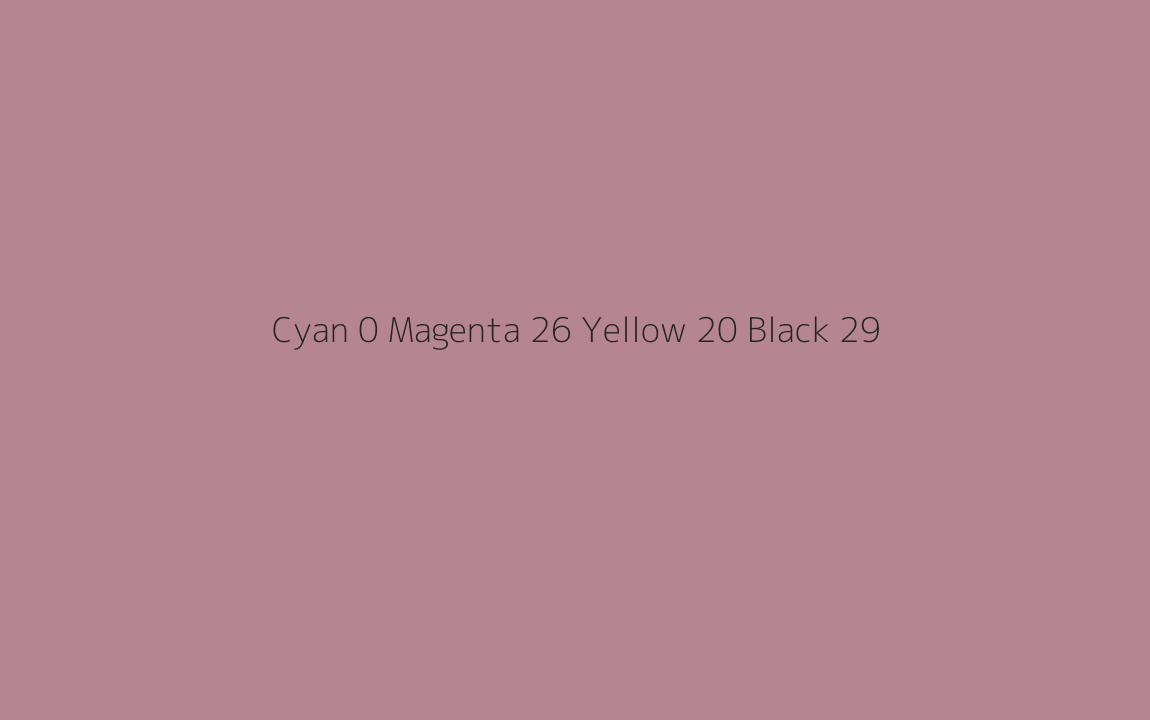 CMYK Color: Cyan 0 Magenta 26 Yellow 20 Black 29 CMYK name: Turkish rose CMYK Color: Cyan 0 Magenta 26 Yellow 20 Black 29 CMYK name: Turkish rose