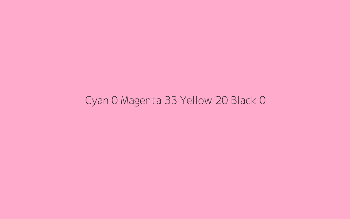 CMYK Color: Cyan 0 Magenta 33 Yellow 20 Black 0 CMYK name: Carnation pink CMYK Color: Cyan 0 Magenta 33 Yellow 20 Black 0 CMYK name: Carnation pink
