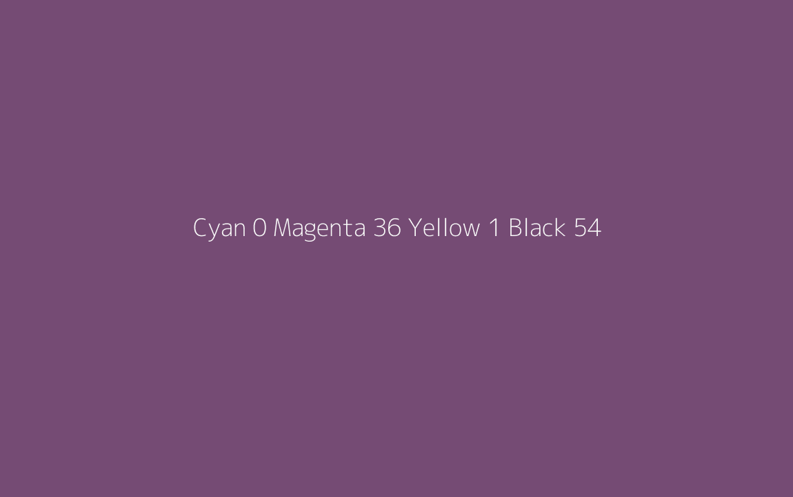 CMYK Color: Cyan 0 Magenta 36 Yellow 1 Black 54 CMYK name: Darkish purple CMYK Color: Cyan 0 Magenta 36 Yellow 1 Black 54 CMYK name: Darkish purple
