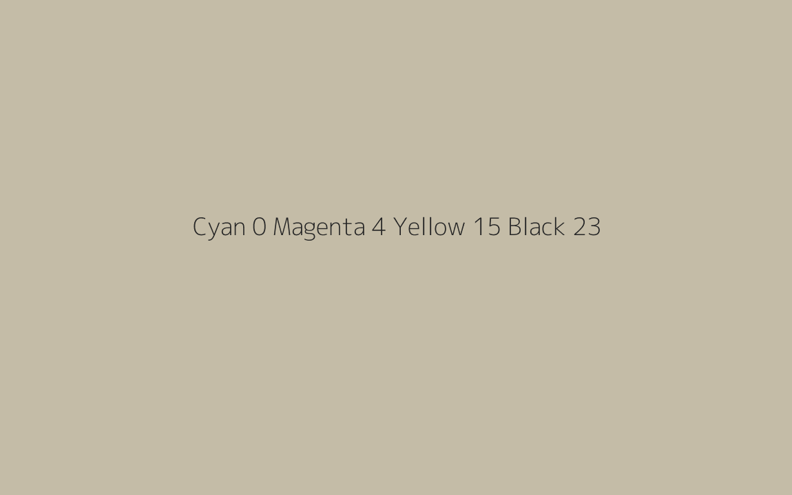 CMYK Color: Cyan 0 Magenta 4 Yellow 15 Black 23 CMYK name: Sisal CMYK Color: Cyan 0 Magenta 4 Yellow 15 Black 23 CMYK name: Sisal