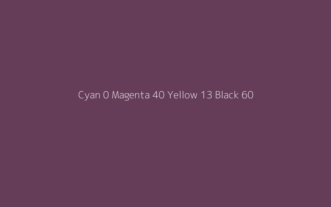 CMYK Color: Cyan 0 Magenta 40 Yellow 13 Black 60 CMYK name: Nightclub CMYK Color: Cyan 0 Magenta 40 Yellow 13 Black 60 CMYK name: Nightclub