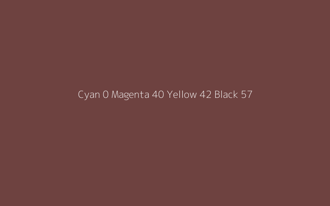 CMYK Color: Cyan 0 Magenta 40 Yellow 42 Black 57 CMYK name: Red oxide CMYK Color: Cyan 0 Magenta 40 Yellow 42 Black 57 CMYK name: Red oxide