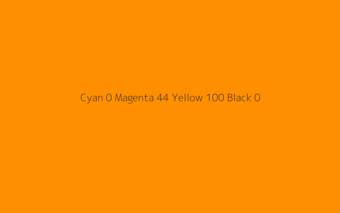 CMYK Color: Cyan 0 Magenta 44 Yellow 100 Black 0 CMYK name: Pizazz CMYK Color: Cyan 0 Magenta 44 Yellow 100 Black 0 CMYK name: Pizazz