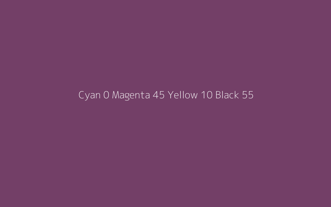 CMYK Color: Cyan 0 Magenta 45 Yellow 10 Black 55 CMYK name: Rich purple CMYK Color: Cyan 0 Magenta 45 Yellow 10 Black 55 CMYK name: Rich purple