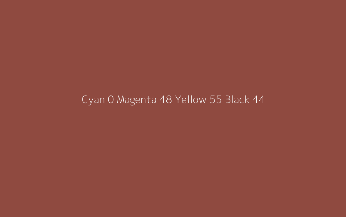 CMYK Color: Cyan 0 Magenta 48 Yellow 55 Black 44 CMYK name: Brick red CMYK Color: Cyan 0 Magenta 48 Yellow 55 Black 44 CMYK name: Brick red