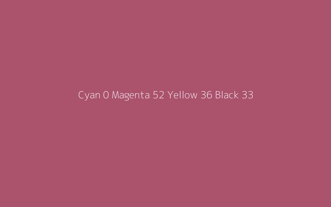 CMYK Color: Cyan 0 Magenta 52 Yellow 36 Black 33 CMYK name: Amaranth deep purple CMYK Color: Cyan 0 Magenta 52 Yellow 36 Black 33 CMYK name: Amaranth deep purple