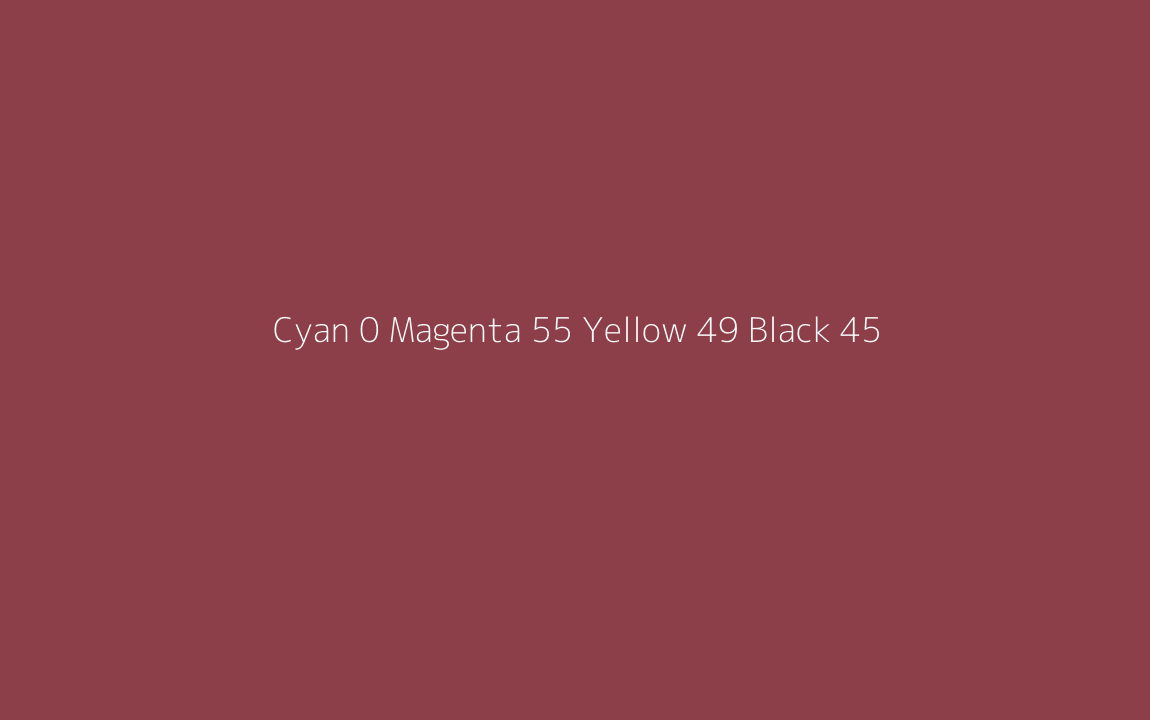 CMYK Color: Cyan 0 Magenta 55 Yellow 49 Black 45 CMYK name: Crimson CMYK Color: Cyan 0 Magenta 55 Yellow 49 Black 45 CMYK name: Crimson