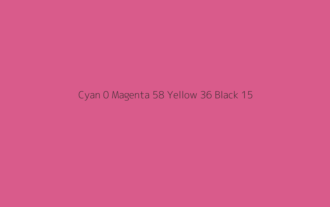 CMYK Color: Cyan 0 Magenta 58 Yellow 36 Black 15 CMYK name: Darkish pink CMYK Color: Cyan 0 Magenta 58 Yellow 36 Black 15 CMYK name: Darkish pink