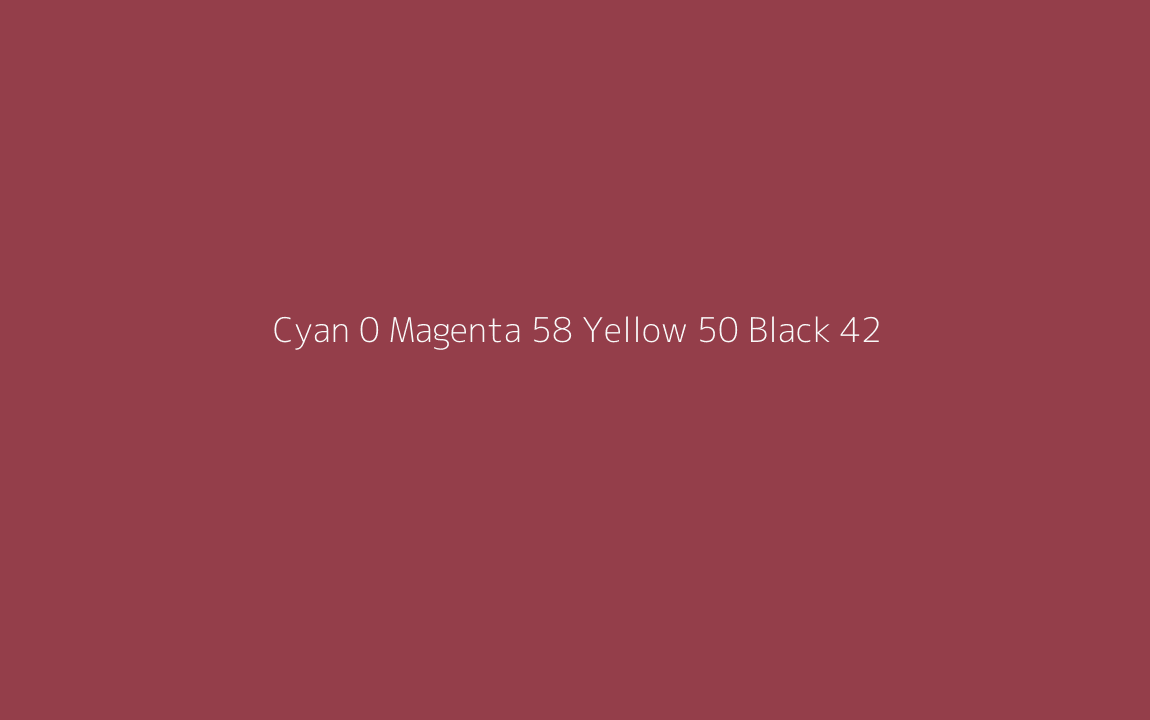 CMYK Color: Cyan 0 Magenta 58 Yellow 50 Black 42 CMYK name: Scarlett CMYK Color: Cyan 0 Magenta 58 Yellow 50 Black 42 CMYK name: Scarlett