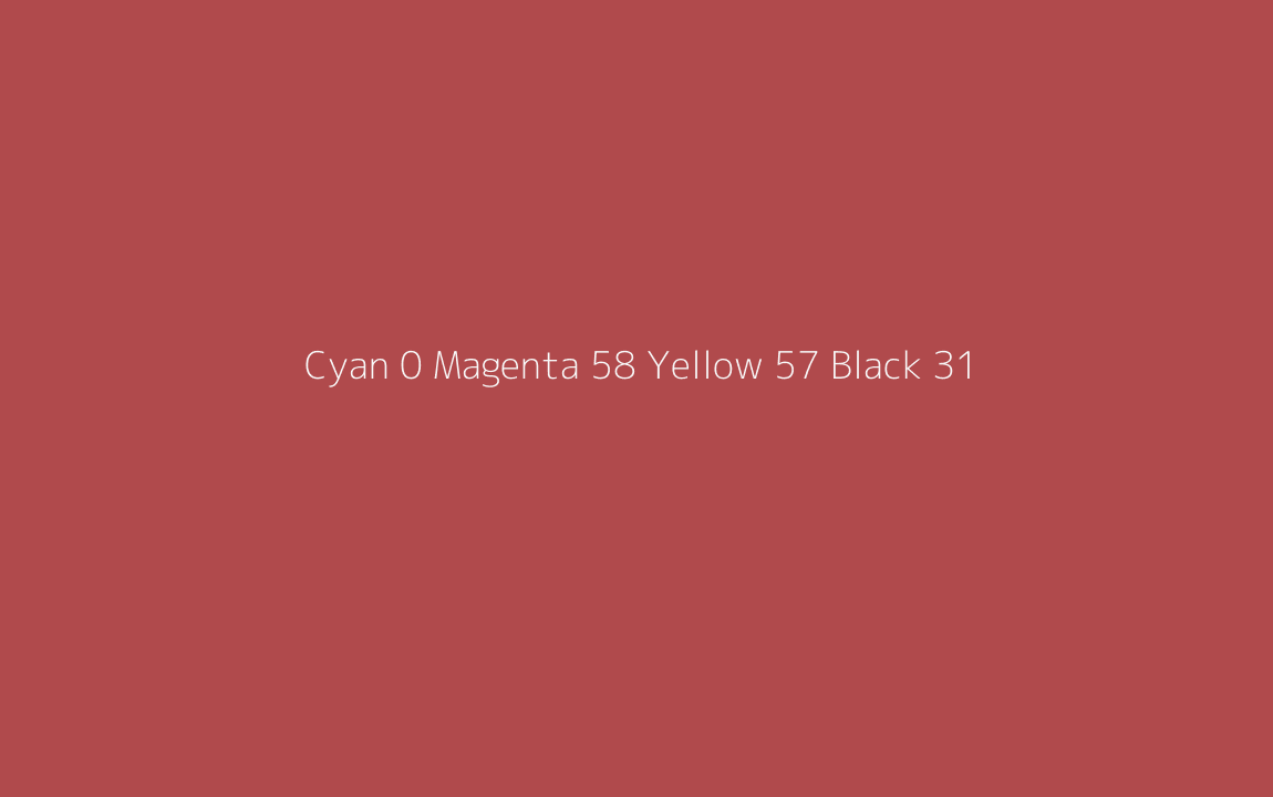 CMYK Color: Cyan 0 Magenta 58 Yellow 57 Black 31 CMYK name: Del toro CMYK Color: Cyan 0 Magenta 58 Yellow 57 Black 31 CMYK name: Del toro