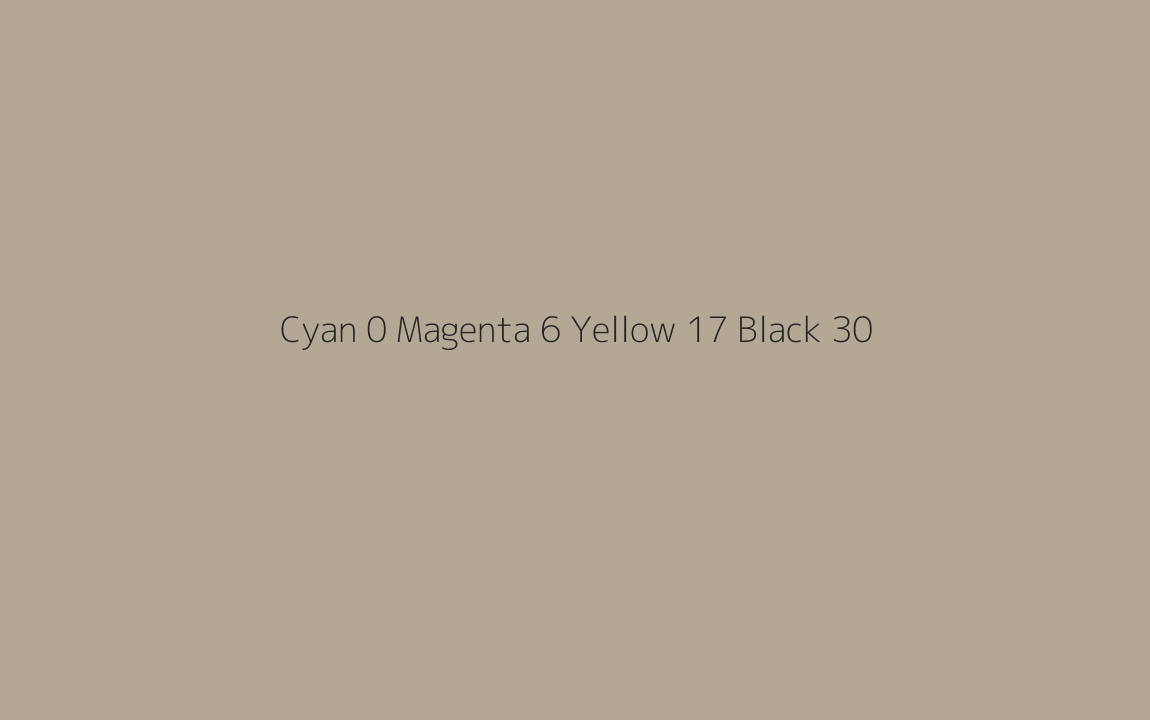 CMYK Color: Cyan 0 Magenta 6 Yellow 17 Black 30 CMYK name: Double sisal CMYK Color: Cyan 0 Magenta 6 Yellow 17 Black 30 CMYK name: Double sisal