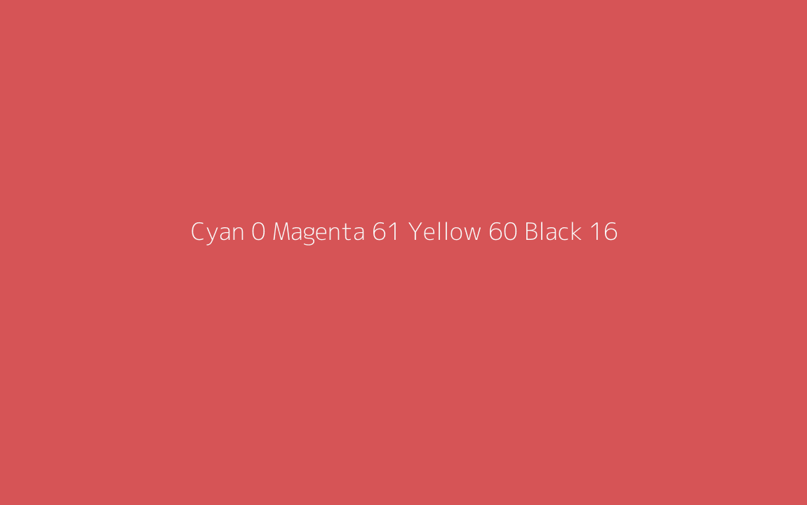 CMYK Color: Cyan 0 Magenta 61 Yellow 60 Black 16 CMYK name: Jasper CMYK Color: Cyan 0 Magenta 61 Yellow 60 Black 16 CMYK name: Jasper