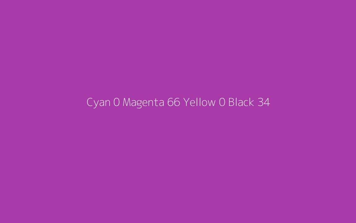 CMYK Color: Cyan 0 Magenta 66 Yellow 0 Black 34 CMYK name: Strong magenta CMYK Color: Cyan 0 Magenta 66 Yellow 0 Black 34 CMYK name: Strong magenta