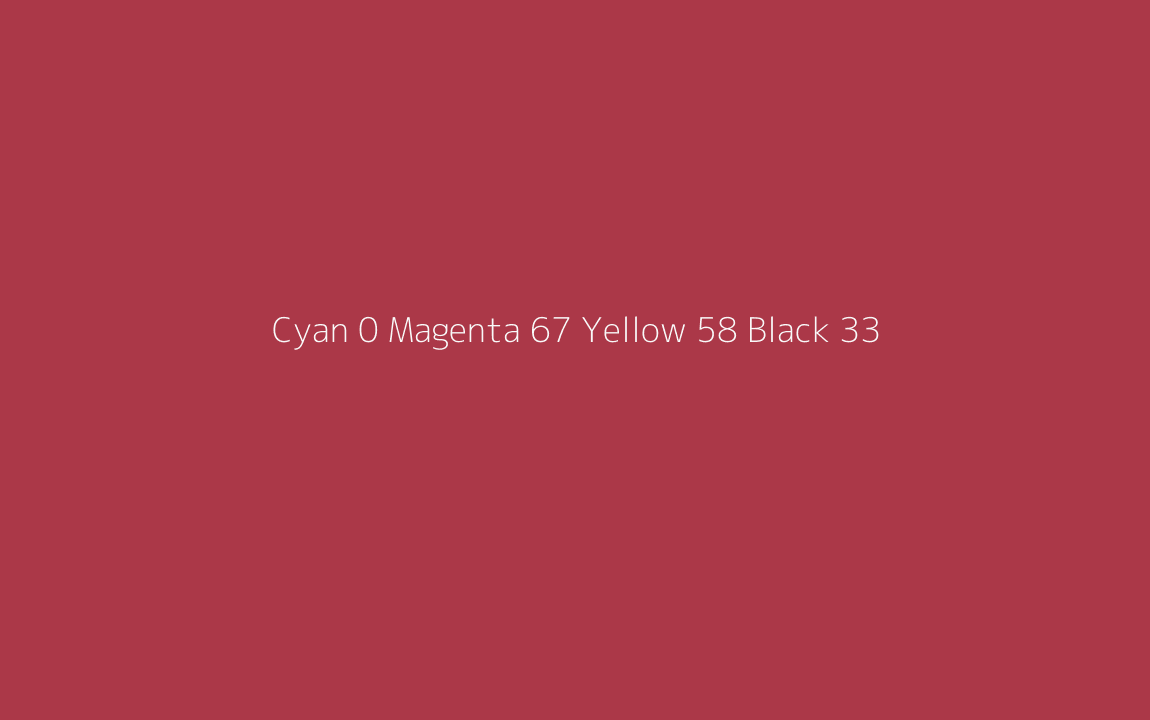 CMYK Color: Cyan 0 Magenta 67 Yellow 58 Black 33 CMYK name: Poppy CMYK Color: Cyan 0 Magenta 67 Yellow 58 Black 33 CMYK name: Poppy