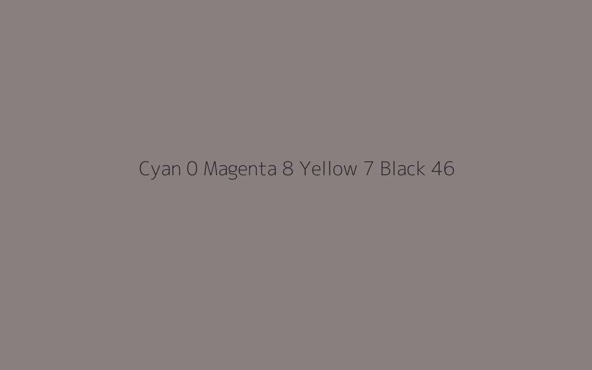 CMYK Color: Cyan 0 Magenta 8 Yellow 7 Black 46 CMYK name: Spicy pink CMYK Color: Cyan 0 Magenta 8 Yellow 7 Black 46 CMYK name: Spicy pink