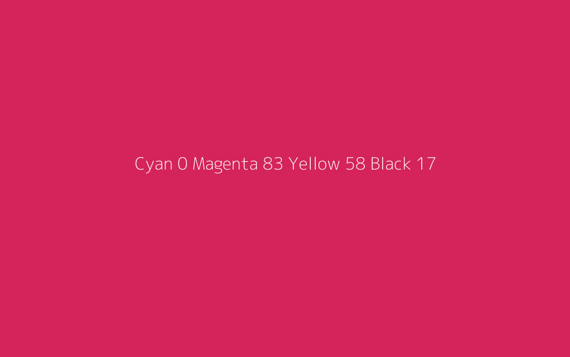 CMYK Color: Cyan 0 Magenta 83 Yellow 58 Black 17 CMYK name: Utah crimson CMYK Color: Cyan 0 Magenta 83 Yellow 58 Black 17 CMYK name: Utah crimson