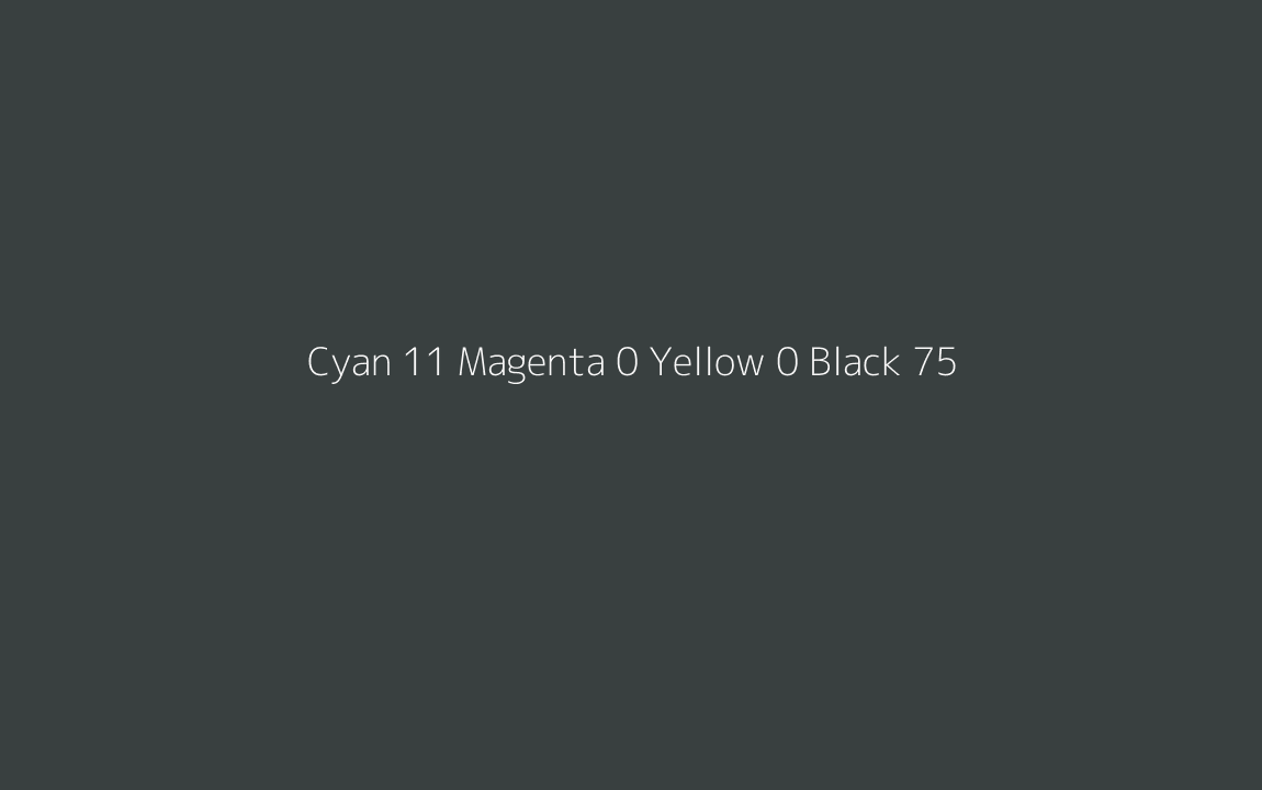 CMYK Color: Cyan 11 Magenta 0 Yellow 0 Black 75 CMYK name: Tiki tour CMYK Color: Cyan 11 Magenta 0 Yellow 0 Black 75 CMYK name: Tiki tour