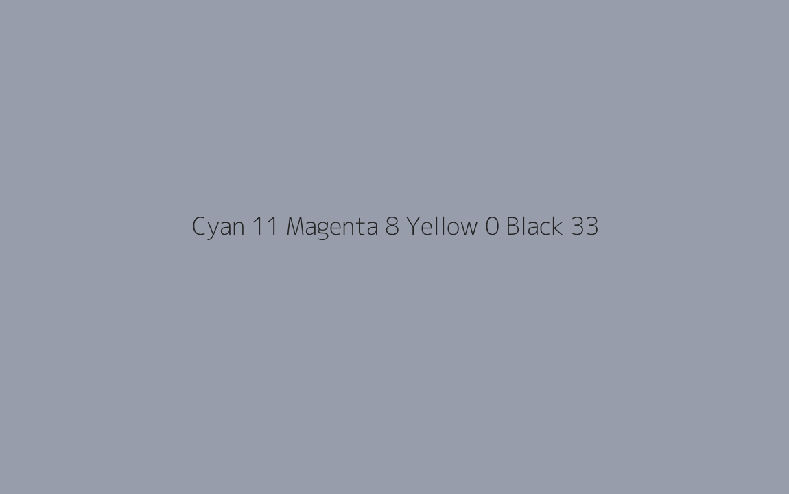 CMYK Color: Cyan 11 Magenta 8 Yellow 0 Black 33 CMYK name: Tiebreaker CMYK Color: Cyan 11 Magenta 8 Yellow 0 Black 33 CMYK name: Tiebreaker