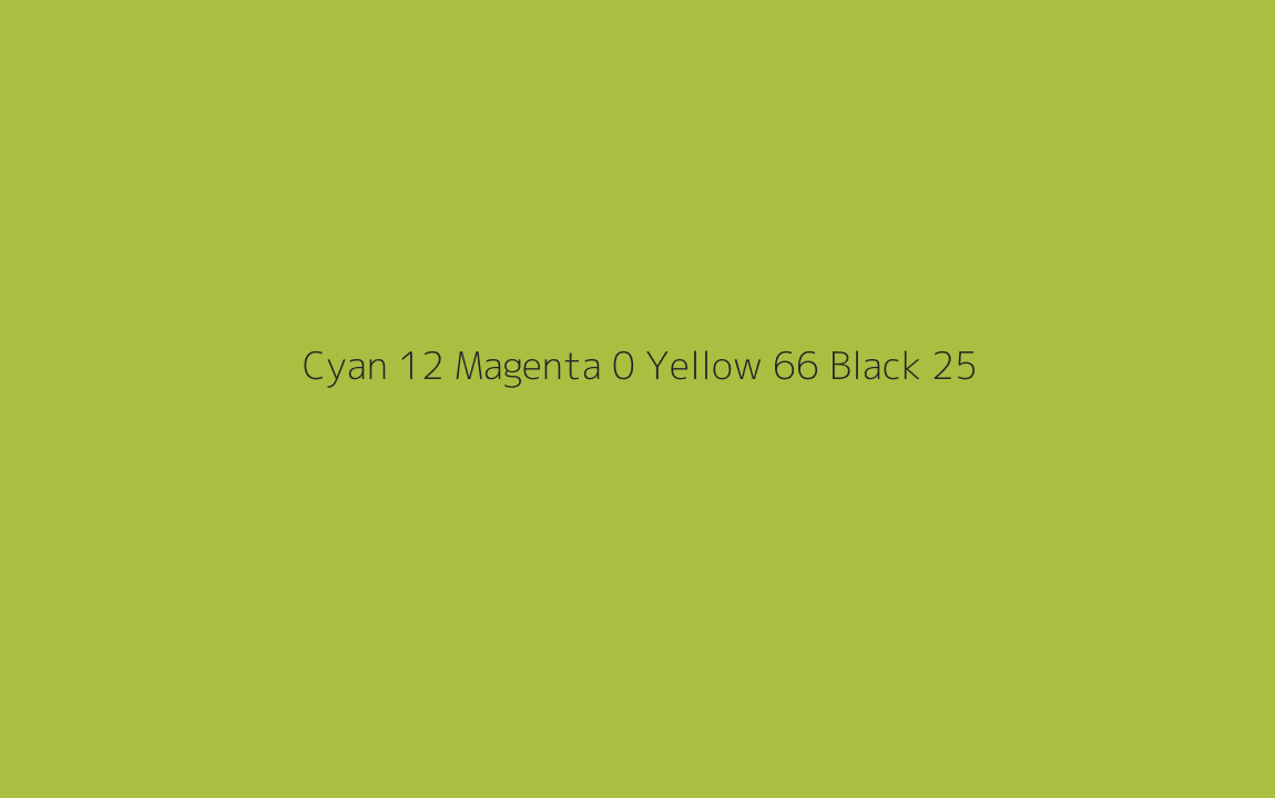 CMYK Color: Cyan 12 Magenta 0 Yellow 66 Black 25 CMYK name: Gross green CMYK Color: Cyan 12 Magenta 0 Yellow 66 Black 25 CMYK name: Gross green