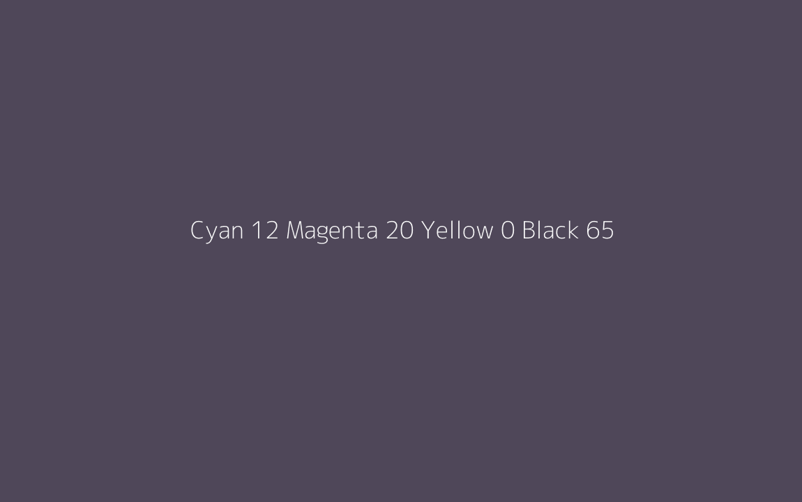 CMYK Color: Cyan 12 Magenta 20 Yellow 0 Black 65 CMYK name: Dark blue violet CMYK Color: Cyan 12 Magenta 20 Yellow 0 Black 65 CMYK name: Dark blue violet