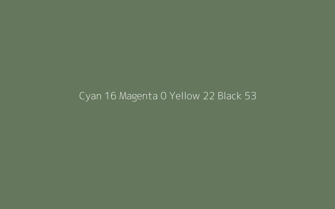 CMYK Color: Cyan 16 Magenta 0 Yellow 22 Black 53 CMYK name: Fern green CMYK Color: Cyan 16 Magenta 0 Yellow 22 Black 53 CMYK name: Fern green
