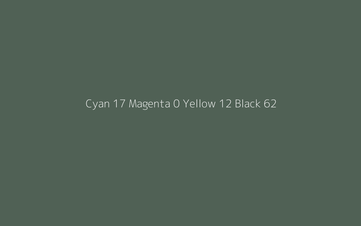 CMYK Color: Cyan 17 Magenta 0 Yellow 12 Black 62 CMYK name: Leprechaun CMYK Color: Cyan 17 Magenta 0 Yellow 12 Black 62 CMYK name: Leprechaun