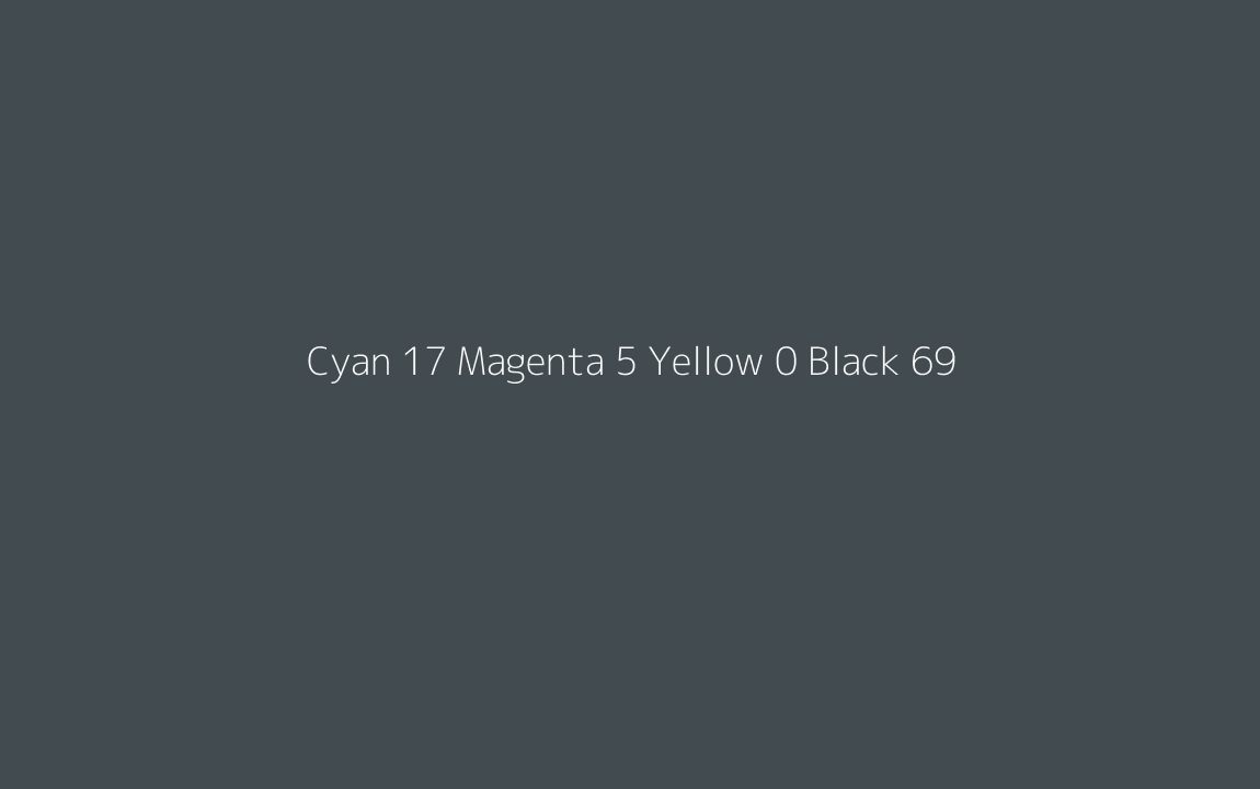 CMYK Color: Cyan 17 Magenta 5 Yellow 0 Black 69 CMYK name: Green vogue CMYK Color: Cyan 17 Magenta 5 Yellow 0 Black 69 CMYK name: Green vogue