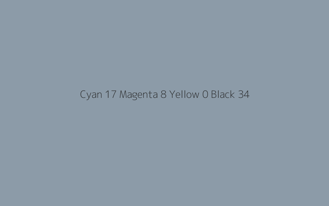 CMYK Color: Cyan 17 Magenta 8 Yellow 0 Black 34 CMYK name: Grayish azure CMYK Color: Cyan 17 Magenta 8 Yellow 0 Black 34 CMYK name: Grayish azure