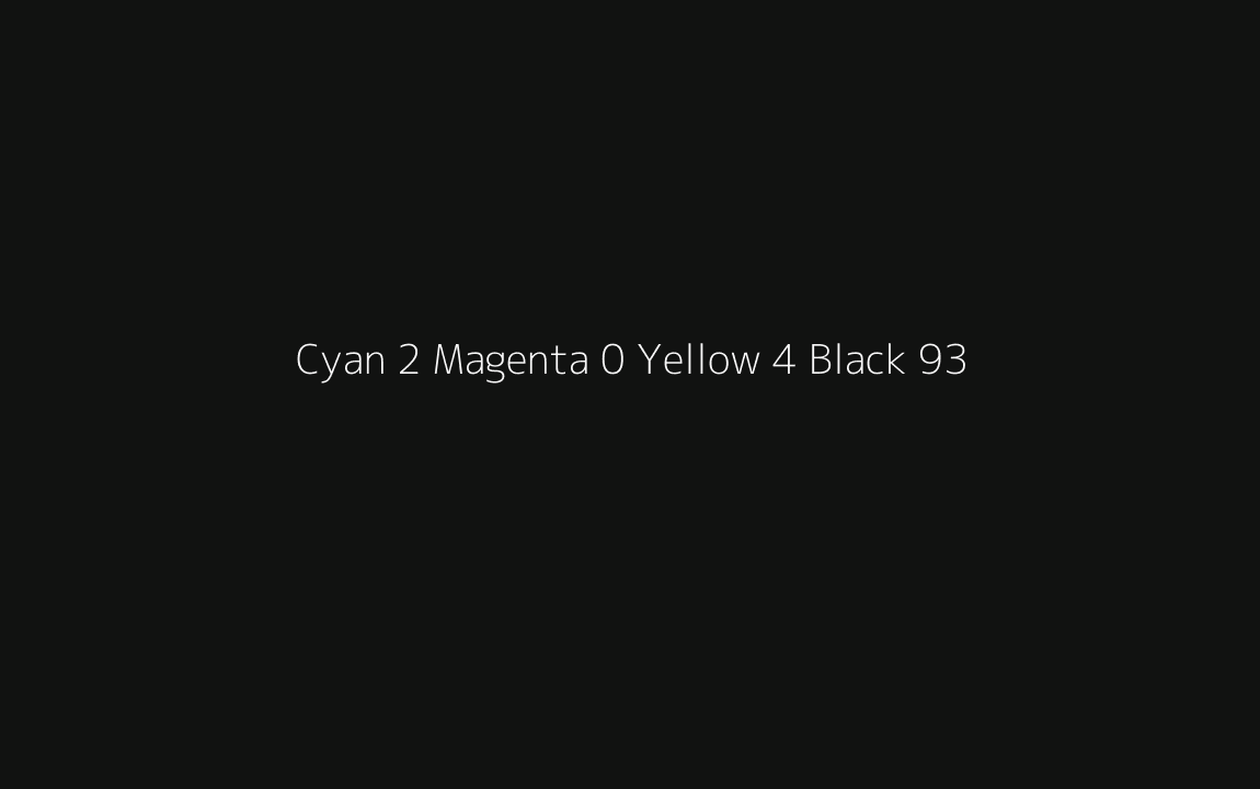 CMYK Color: Cyan 2 Magenta 0 Yellow 4 Black 93 CMYK name: Gordons green CMYK Color: Cyan 2 Magenta 0 Yellow 4 Black 93 CMYK name: Gordons green