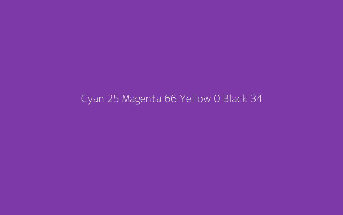 CMYK Color: Cyan 25 Magenta 66 Yellow 0 Black 34 CMYK name: Strong purple CMYK Color: Cyan 25 Magenta 66 Yellow 0 Black 34 CMYK name: Strong purple
