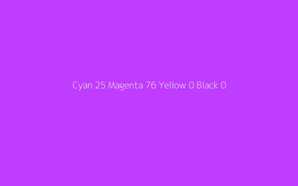 CMYK Color: Cyan 25 Magenta 76 Yellow 0 Black 0 CMYK name: Dark orchid CMYK Color: Cyan 25 Magenta 76 Yellow 0 Black 0 CMYK name: Dark orchid