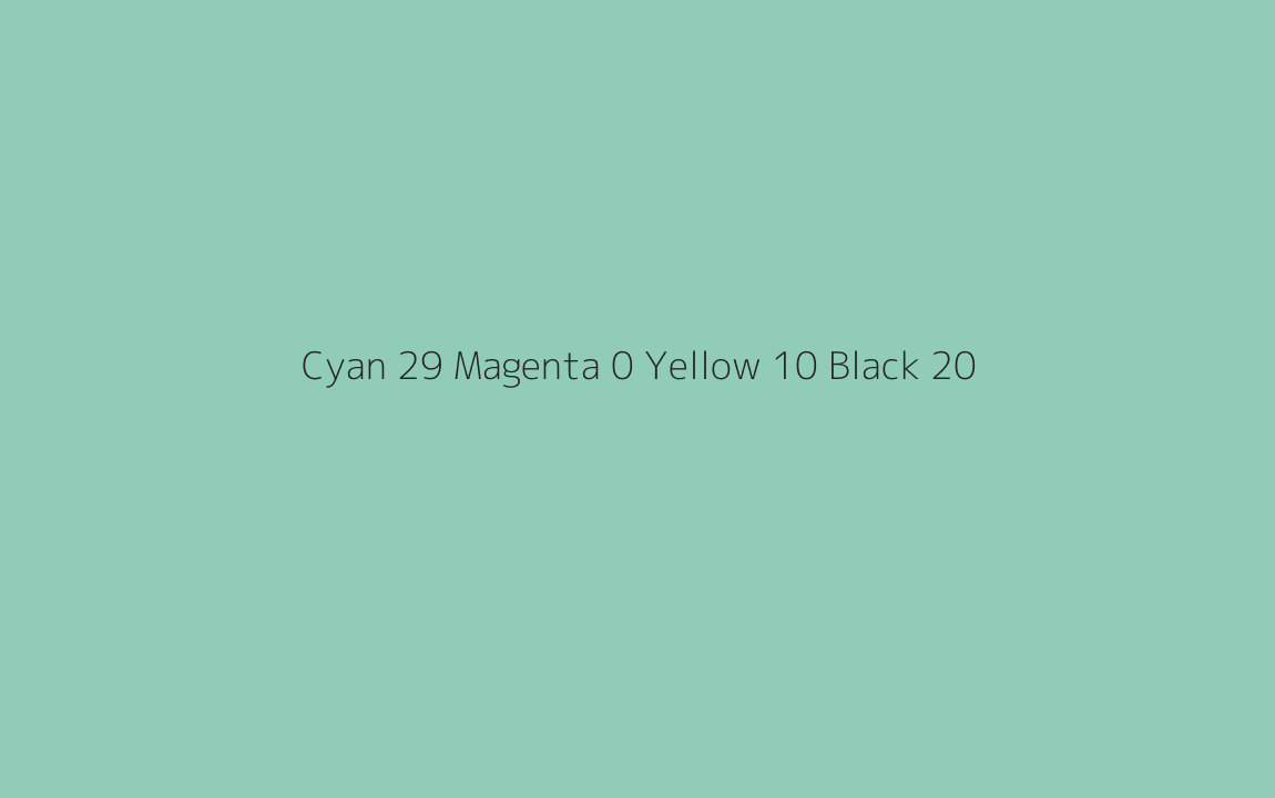 CMYK Color: Cyan 29 Magenta 0 Yellow 10 Black 20 CMYK name: Pale teal CMYK Color: Cyan 29 Magenta 0 Yellow 10 Black 20 CMYK name: Pale teal