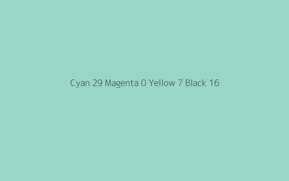 CMYK Color: Cyan 29 Magenta 0 Yellow 7 Black 16 CMYK name: Renew CMYK Color: Cyan 29 Magenta 0 Yellow 7 Black 16 CMYK name: Renew