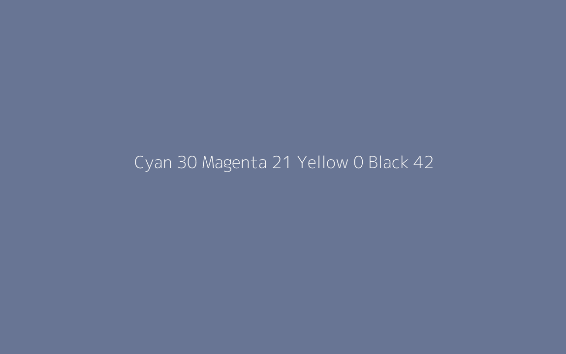 CMYK Color: Cyan 30 Magenta 21 Yellow 0 Black 42 CMYK name: Dusky blue CMYK Color: Cyan 30 Magenta 21 Yellow 0 Black 42 CMYK name: Dusky blue