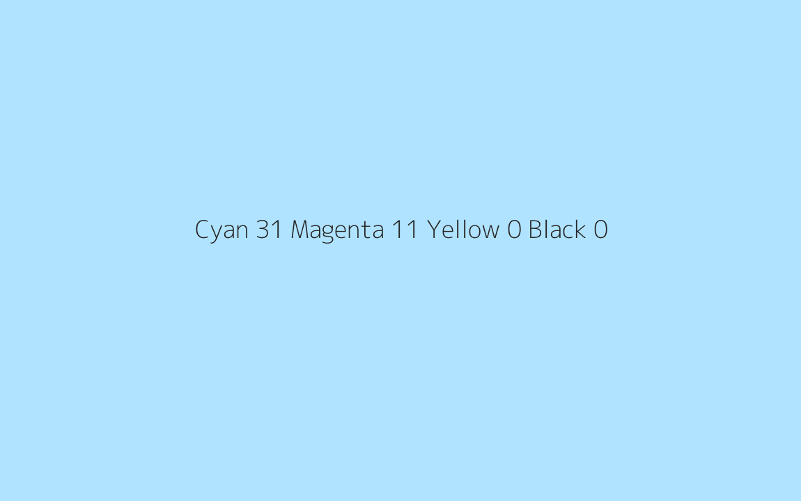 CMYK Color: Cyan 31 Magenta 11 Yellow 0 Black 0 CMYK name: Light sky blue CMYK Color: Cyan 31 Magenta 11 Yellow 0 Black 0 CMYK name: Light sky blue