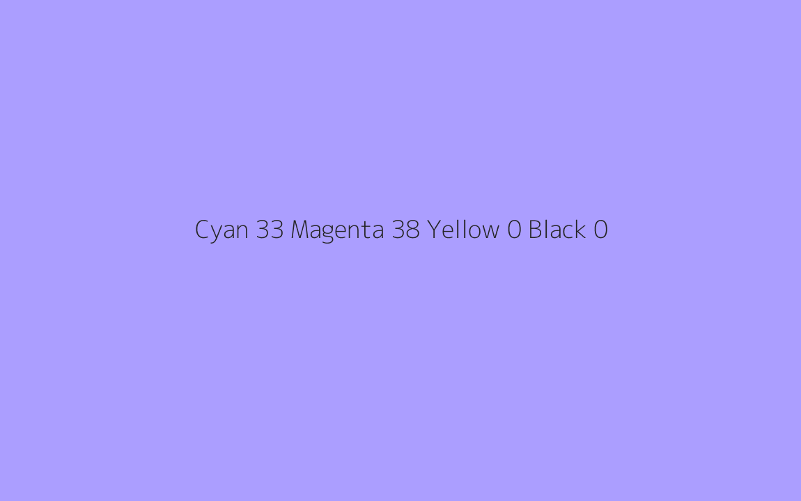CMYK Color: Cyan 33 Magenta 38 Yellow 0 Black 0 CMYK name: Very light persian blue CMYK Color: Cyan 33 Magenta 38 Yellow 0 Black 0 CMYK name: Very light persian blue