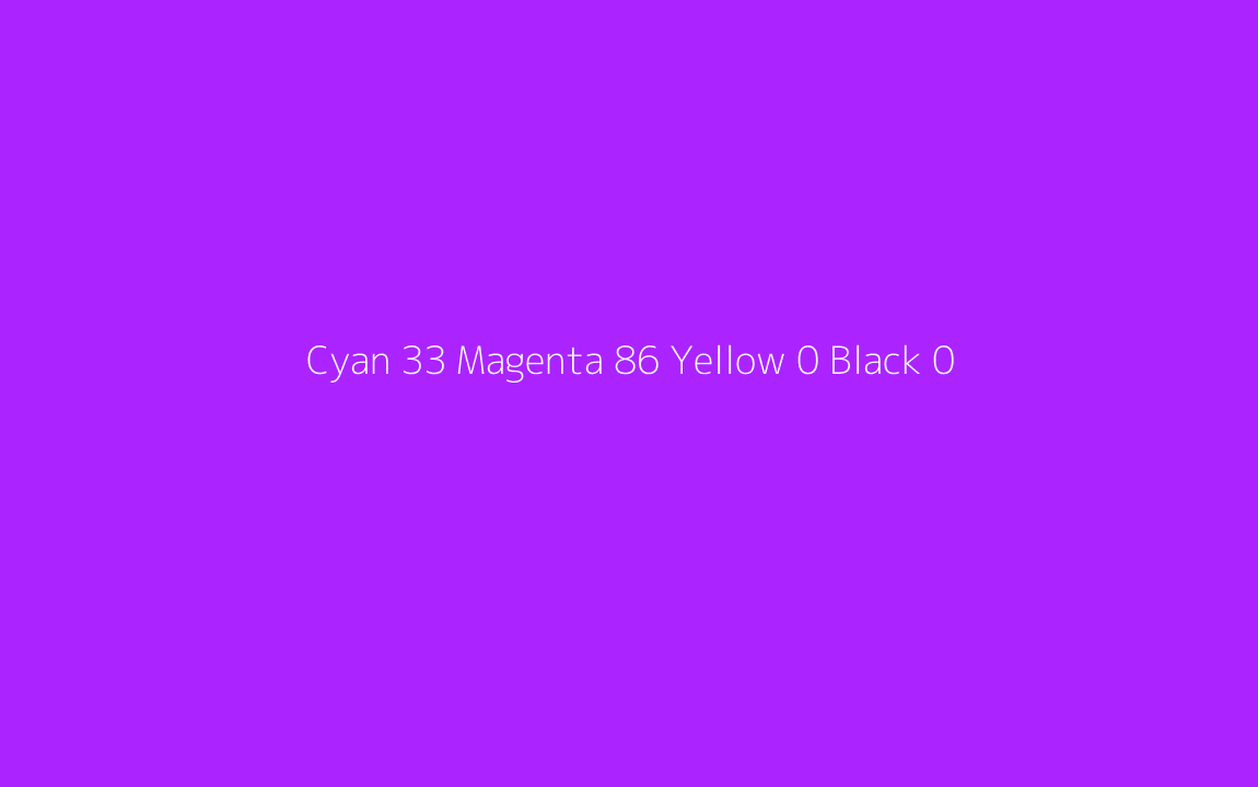 CMYK Color: Cyan 33 Magenta 86 Yellow 0 Black 0 CMYK name: Electric purple CMYK Color: Cyan 33 Magenta 86 Yellow 0 Black 0 CMYK name: Electric purple