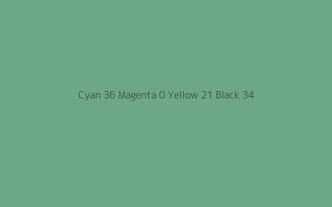 CMYK Color: Cyan 36 Magenta 0 Yellow 21 Black 34 CMYK name: Ocean green
