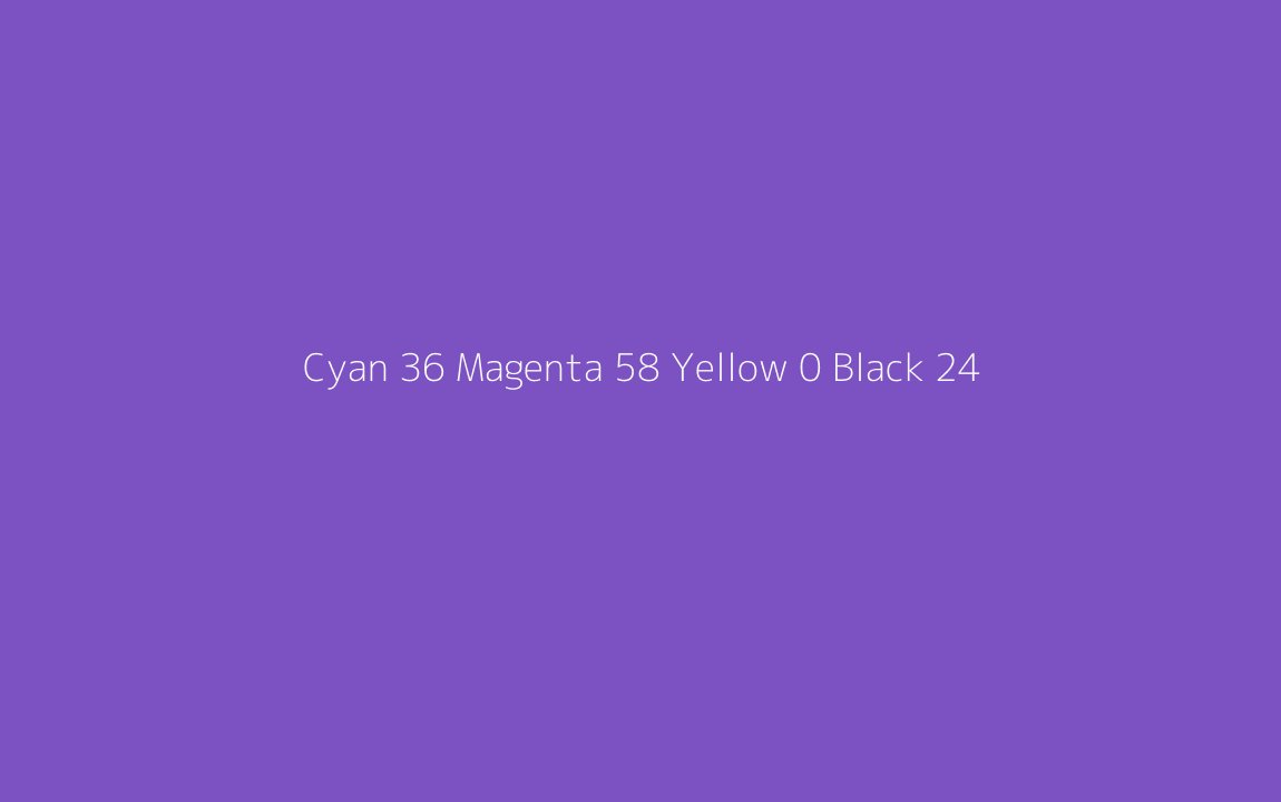 CMYK Color: Cyan 36 Magenta 58 Yellow 0 Black 24 CMYK name: Purple heart CMYK Color: Cyan 36 Magenta 58 Yellow 0 Black 24 CMYK name: Purple heart