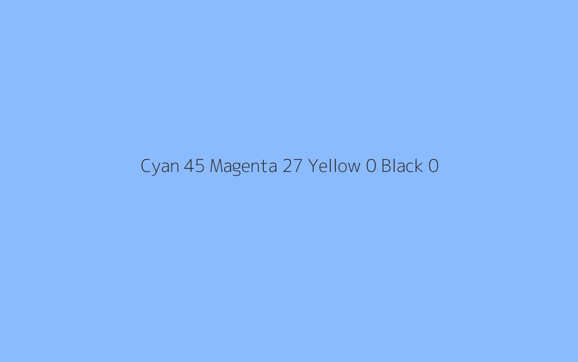 CMYK Color: Cyan 45 Magenta 27 Yellow 0 Black 0 CMYK name: Carolina blue CMYK Color: Cyan 45 Magenta 27 Yellow 0 Black 0 CMYK name: Carolina blue