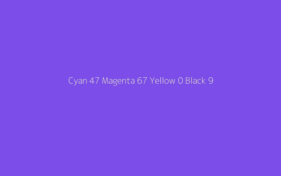 CMYK Color: Cyan 47 Magenta 67 Yellow 0 Black 9 CMYK name: Bluish purple CMYK Color: Cyan 47 Magenta 67 Yellow 0 Black 9 CMYK name: Bluish purple