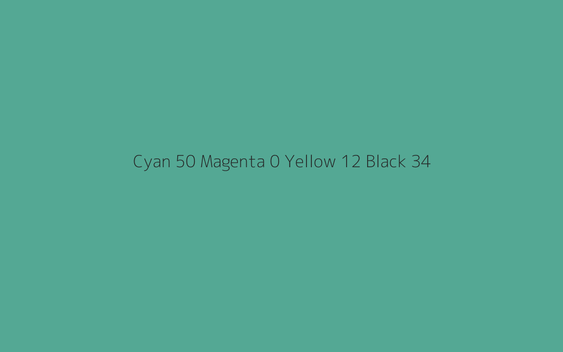 CMYK Color: Cyan 50 Magenta 0 Yellow 12 Black 34 CMYK name: Jeepers creepers CMYK Color: Cyan 50 Magenta 0 Yellow 12 Black 34 CMYK name: Jeepers creepers